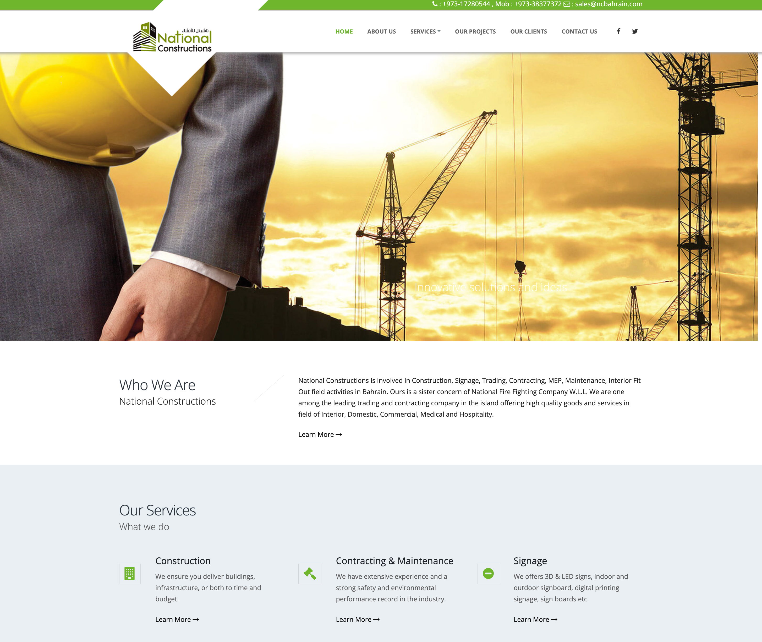 National Constructions Showcase
